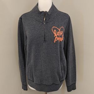 Pink VS 3/4 Zip Sweatshirt